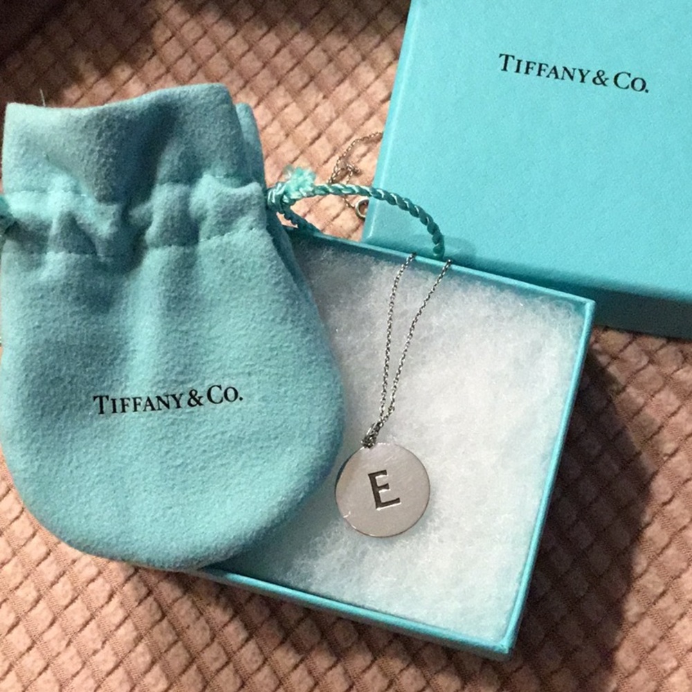 *Authentic* Tiffany & Co initial necklace E